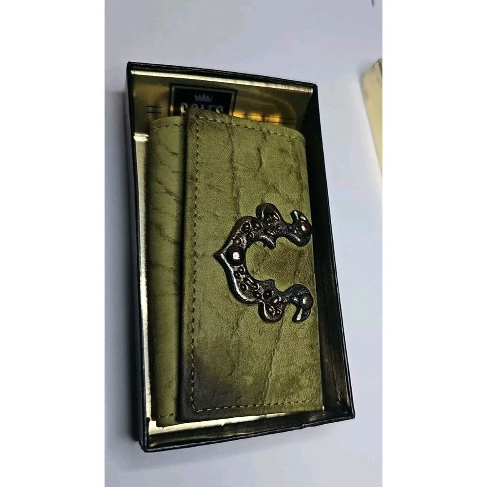 Vintage Rolfs Positive Lock Cowhide Key Kaddy Case LEATHER NEW